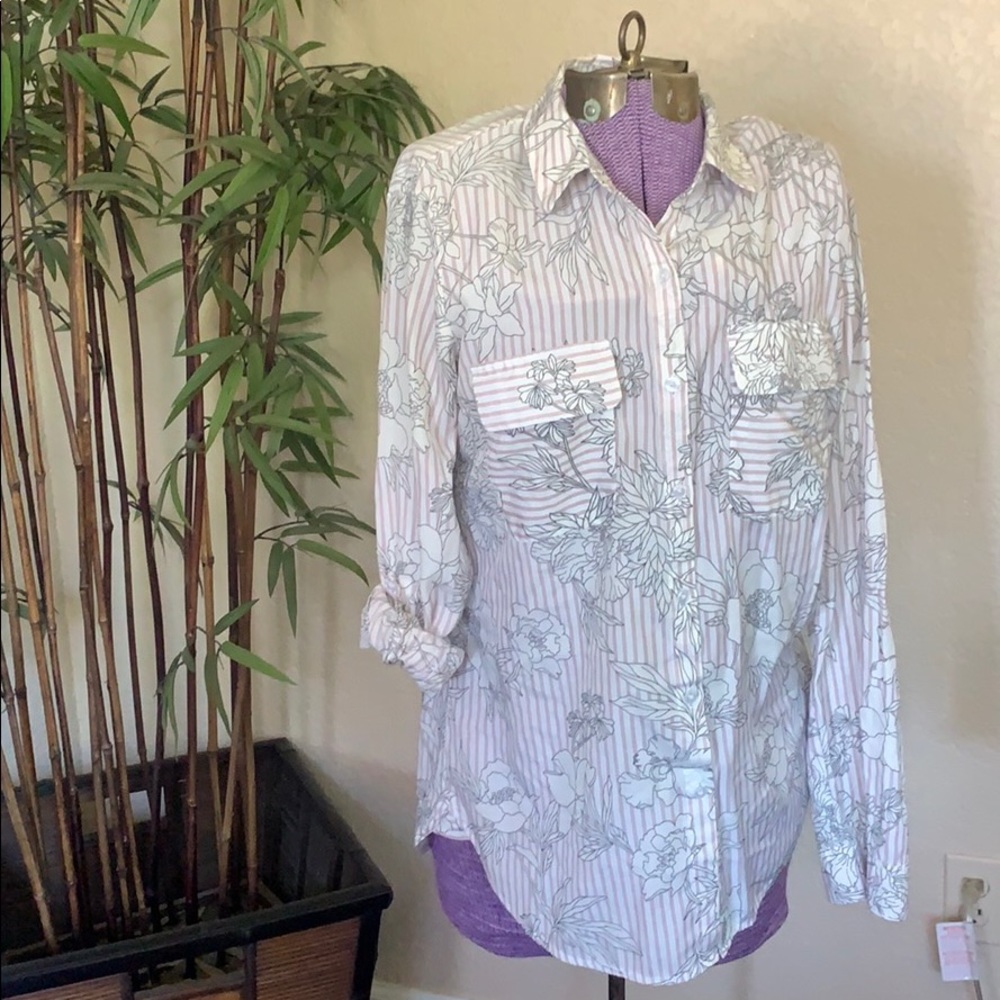 Express button down blouse